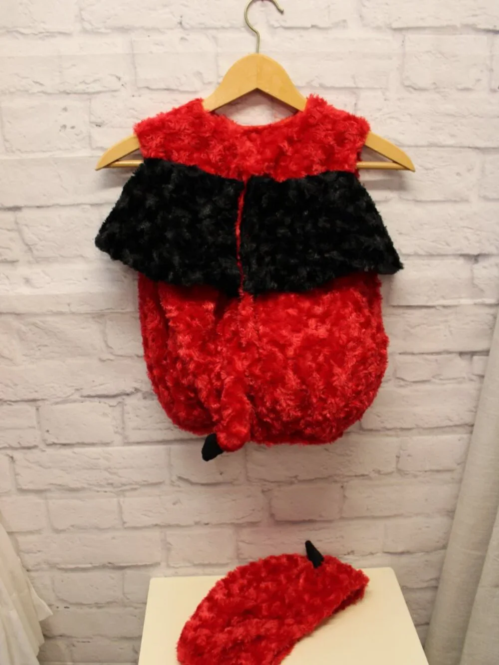 Underwraps Belly Babies Lil' Devil Medium 18-24 Months Red Plush Costume